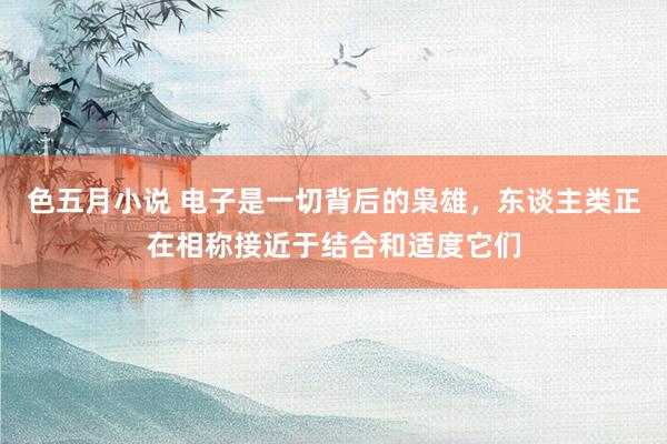 色五月小说 电子是一切背后的枭雄,东谈主类正在相称接近于结合和适度它们