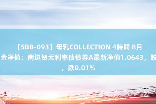 【SBB-093】母乳COLLECTION 4時間 8月16日基金净值:南边贺元利率债债券A最新净值1.0643,跌0.01%