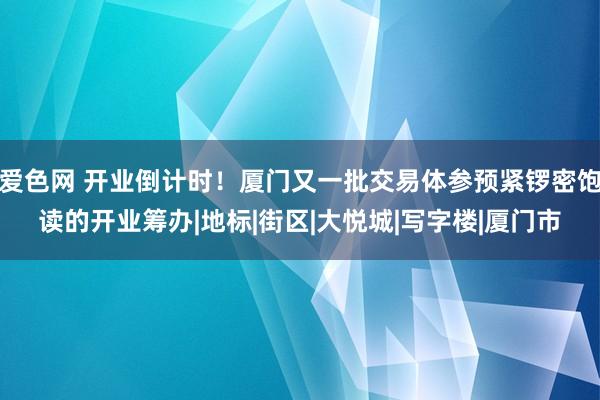 爱色网 开业倒计时!厦门又一批交易体参预紧锣密饱读的开业筹办|地标|街区|大悦城|写字楼|厦门市